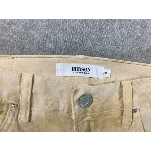 NWT Hudson ZACK Skinny Cotton Blend Painters Jeans (Men's‎ 31x31) Tan - Picture 5 of 16